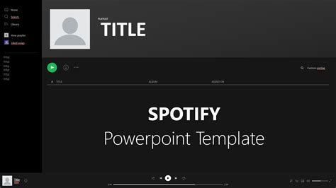 Spotify Template Google Slides - Printable Word Searches