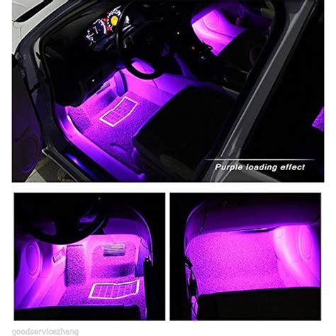 Car Interior Neon Light Tubes Lights, EJ's SUPER CAR 4pcs 36 LED DC 12V ...