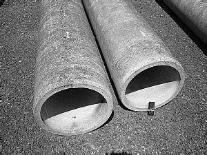 Asbestos cement pipes (notice the wall thickness in comparison with the... | Download Scientific ...