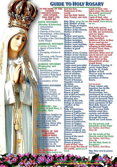 How to pray the rosary printable – Artofit