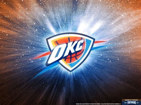 Okc thunder wallpaper Oklahoma City Thunder Logo Wallpaper