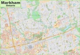 Markham Map | Ontario, Canada | Detailed Maps of Markham