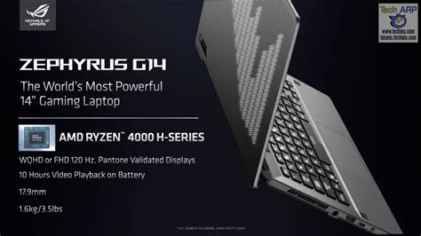 AMD Ryzen 7 4800H : 8C/16T High Performance Mobile APU! | Tech ARP