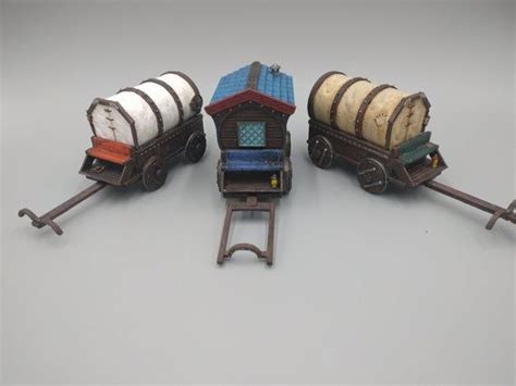 Cavern Carts and Wagons DnD Miniature Terrain, Dungeons and Dragons, D&D, Wargaming, Tabletop ...