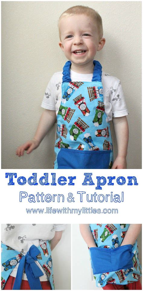 Easy Toddler Apron Pattern and Tutorial | Trendy sewing projects, Child ...