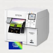 ˙Epson ColorWorks C4000 Inkjet Color Label Printer (Gloss) - Color Label Solutions