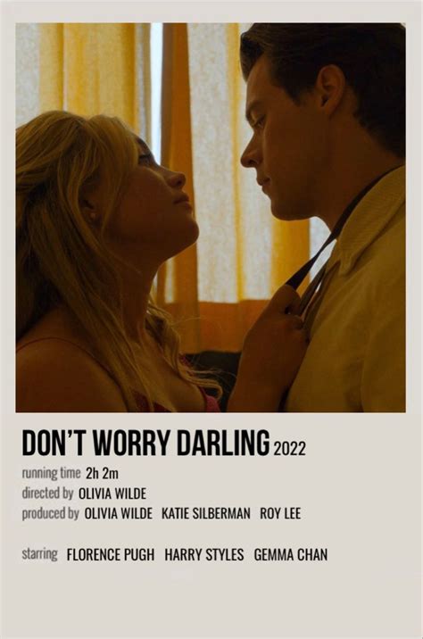 don’t worry darling in 2022 | Darling movie, Movie character posters ...