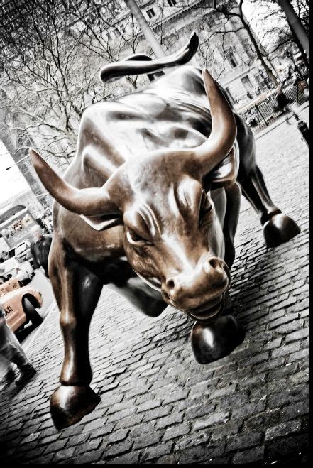 Charging Bull | Charging bull, Bulls wallpaper, New york art