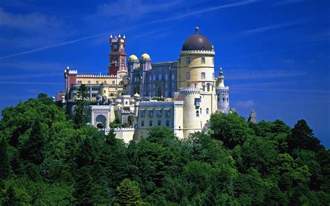 architecture, Building, Nature, Castle, Lisbon, Portugal, Forest, Tower ...