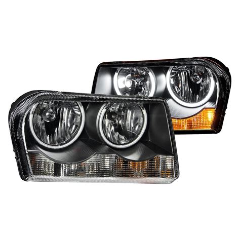 Anzo® - Chrysler 300 with Factory Halogen Headlights 2006 Black CCFL ...