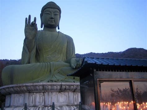 Joabulsang bronzed Buddha in Cheonan, South Korea image - Free stock ...