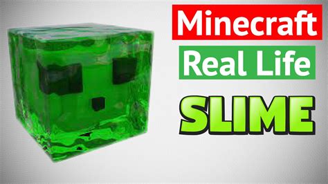 MINECRAFT SLIME ASMR / How to make Minecraft Slime Block in Real Life ...