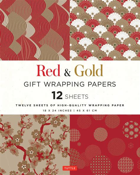 Red and Gold Gift Wrapping Paper – Paper Tree - The Origami Store