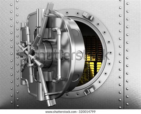 Bank Vault Gold Bars Stock Illustration 320014799