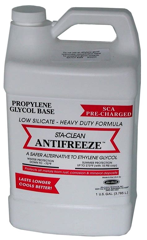 STA-CLEAN Antifreeze - Propylene Glycol Low Silicate SCA-Precharged