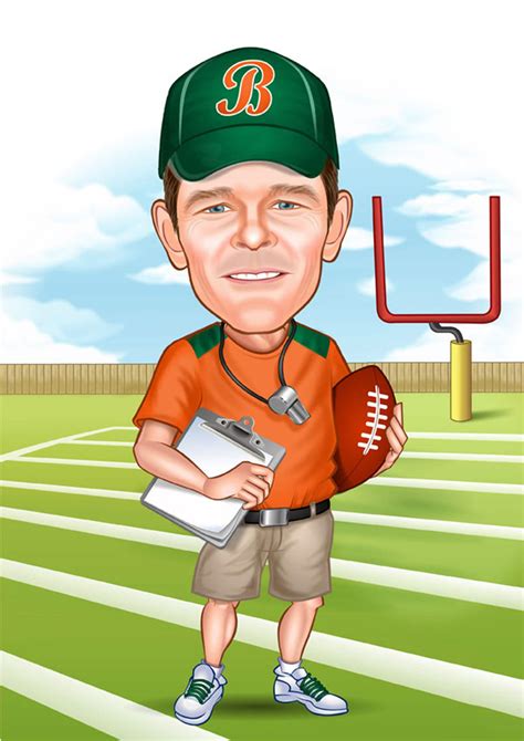 Football Coach Cartoon