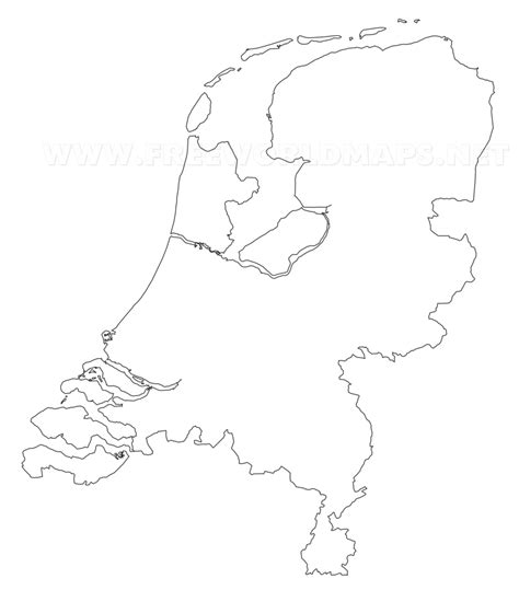 The Netherlands Political Map