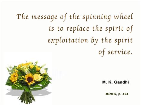 Mahatma Gandhi Forum: Thought For The Day ( CHARKHA - SPINNING WHEEL )