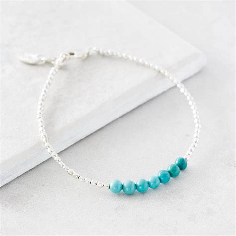 december birthstone bracelet by under the rose | notonthehighstreet.com