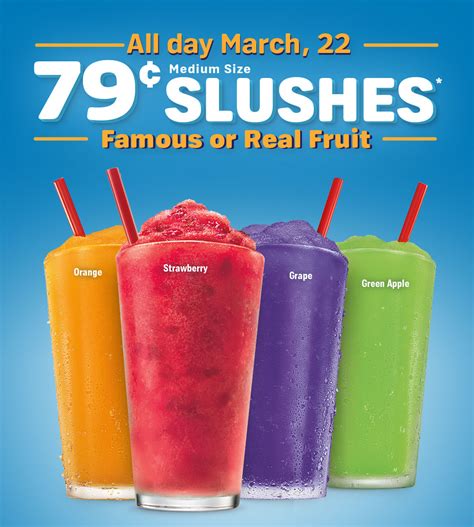 79¢ Sonic Slushes All Day, 3/22 :: Southern Savers