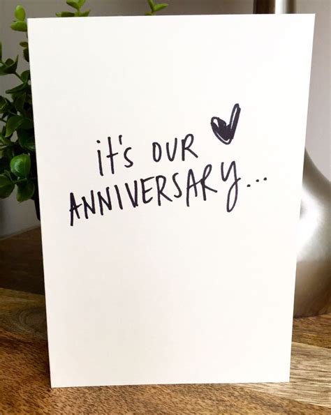 One Year Anniversary Card for husband, Paper Anniversary, Card for wife ...