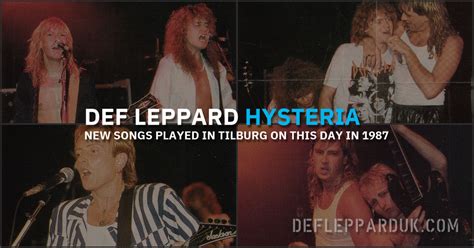 36 Years Ago DEF LEPPARD Debut HYSTERIA Songs In Tilburg (Photos)