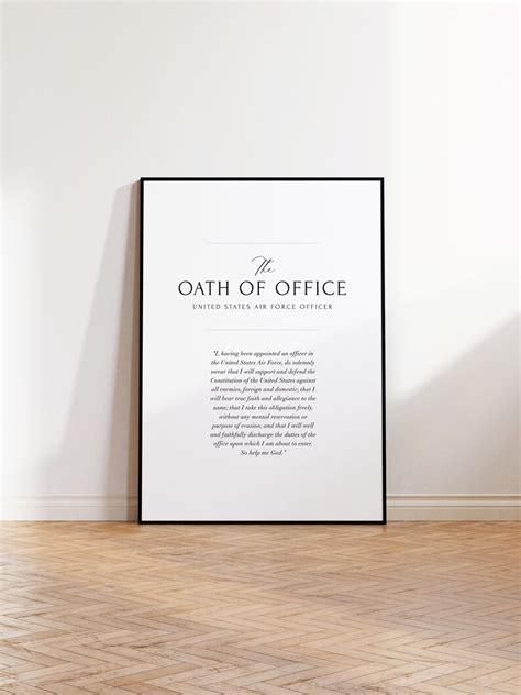 Air Force Officer Oath of Office Digital Print - Etsy