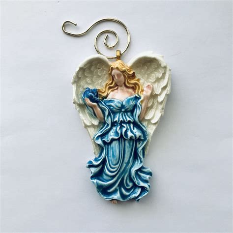 Angel Ornament / Christmas Tree / Great Gift / Ceramic Art | How to make ornaments, Christmas ...