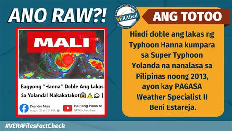 VERA FILES FACT CHECK: Typhoon Hanna is NOT twice as strong as Super ...