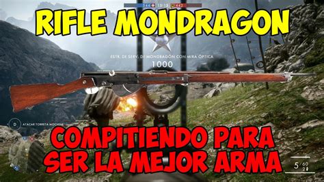 LA NÚMERO DOS Análisis del rifle Mondragon del Médico - Battlefield 1 - YouTube