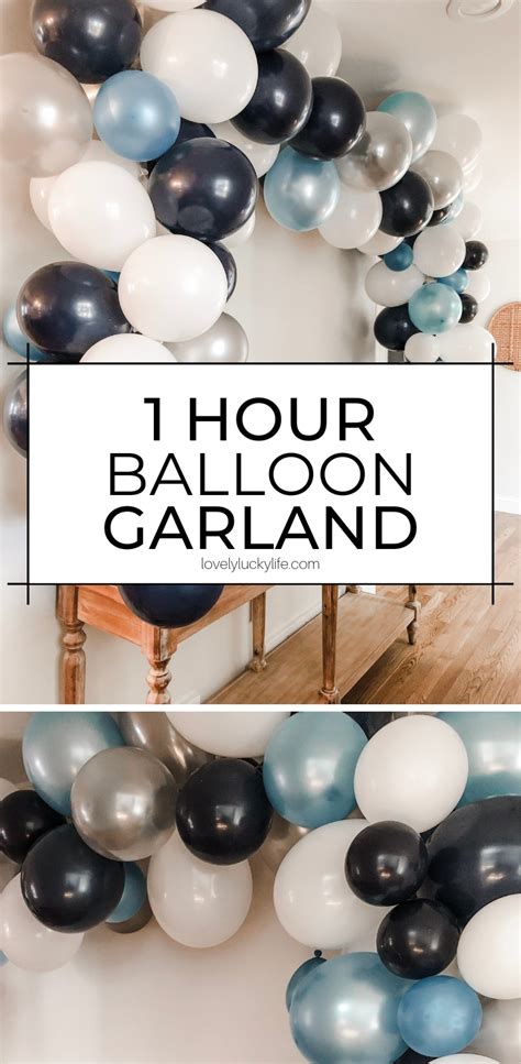 How To Make A Seriously Easy Balloon Garland - Lovely Lucky Life