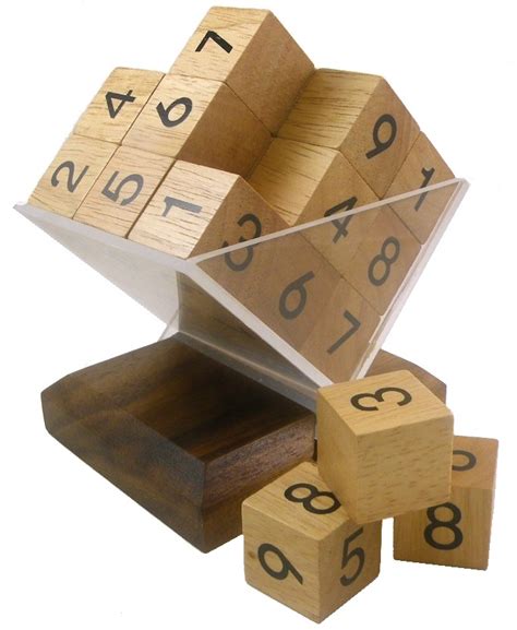 3D Wooden SUDOKU Cube Puzzle / Game