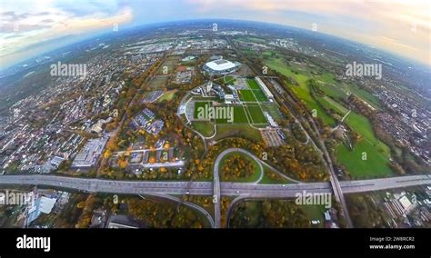 Aerial view, Bundesliga stadium Veltins-Arena of FC Schalke 04, also ...