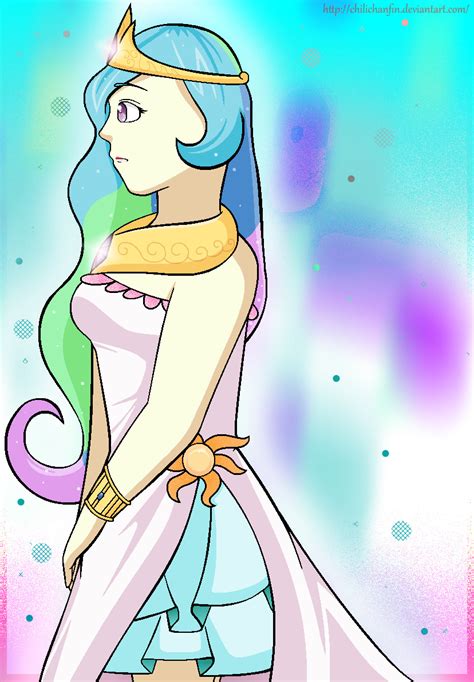 Princess Celestia (human form) by ChilichanFIN on DeviantArt