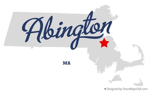 Map of Abington, MA, Massachusetts