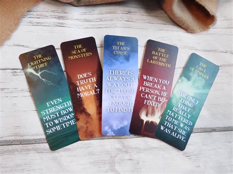 Percy Jackson Series Quote Bookmark - Etsy Canada