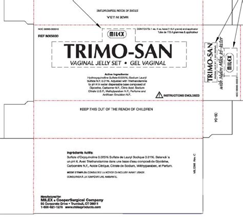 Trimo San Jelly - FDA prescribing information, side effects and uses