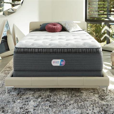 Beautyrest Platinum Haven Pines 16in. Plush Hybrid Pillow Top King ...