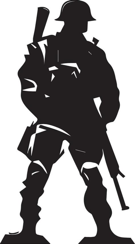 Soldier vector silhouette illustration 26261706 Vector Art at Vecteezy