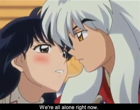 Animated Wallpaper: inuyasha and kagome kiss