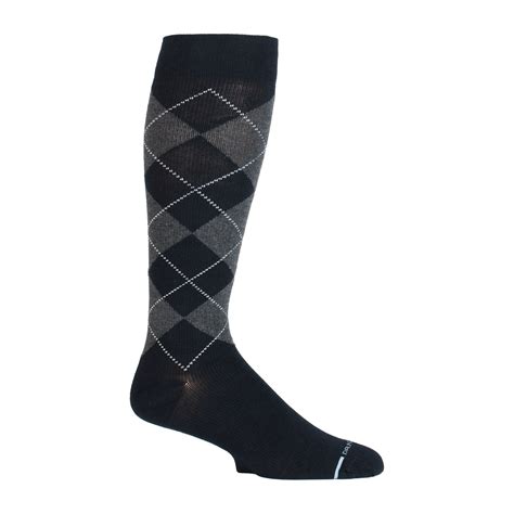 Classic Argyle | Knee-High Compression Socks For Men | Dr. Motion