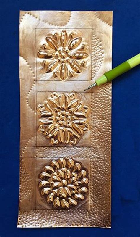 Metal embossing article #metalarttechniques #metal #art #techniques | Metal embossing art ...