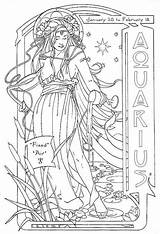 Aquarius Coloring Pages  Free Printable For Kids sketch template