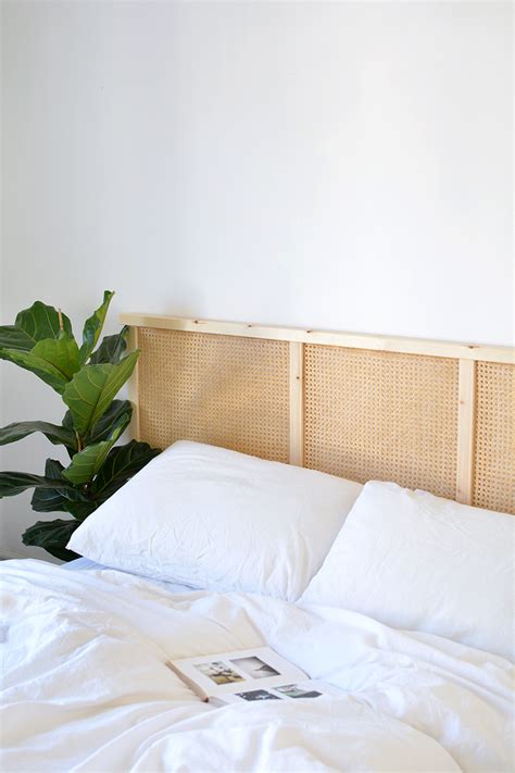 DIY cane headboard IKEA hack — Caroline Burke | Burkatron