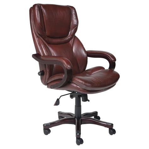 Serta Executive Big & Tall Bonded Leather Office Chair, Brown - Walmart.com - Walmart.com