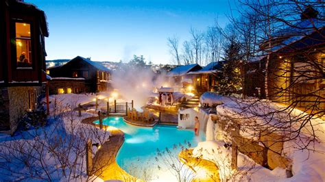 Winter Sunset, Blue Mountain Scandinave Spa, Spas of America | Spas of ...