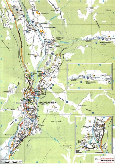 Maps of Bad Gastein ski resort in Austria | SNO