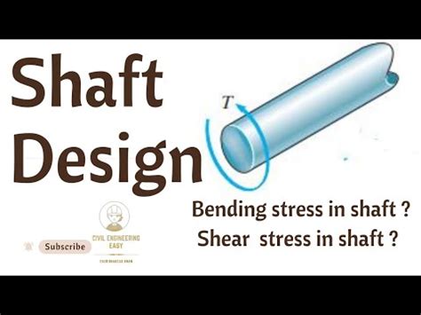 Bending and shear stresses calculation in Shaft | Shaft Design | Mechanics of Solid - YouTube