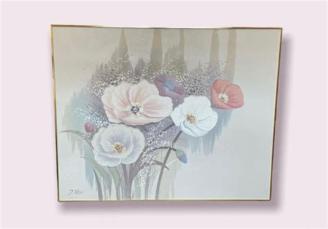 Signed J. ALLEN Floral Acrylic on Canvas - Aug 11, 2022 | Rivich ...