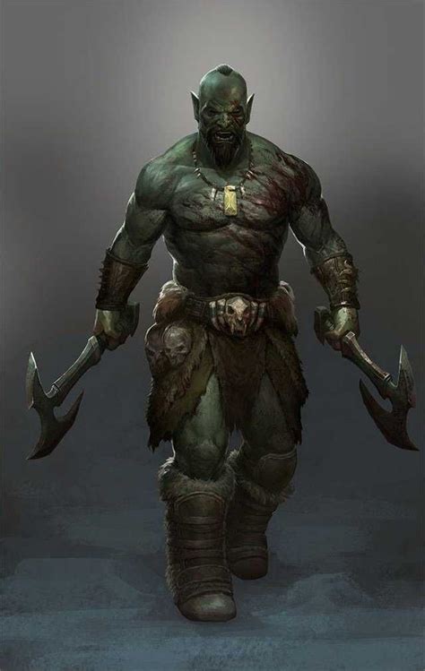 Half Orc Barbarian | Half Orc Barbarian | Fantasy characters, Fantasy ...